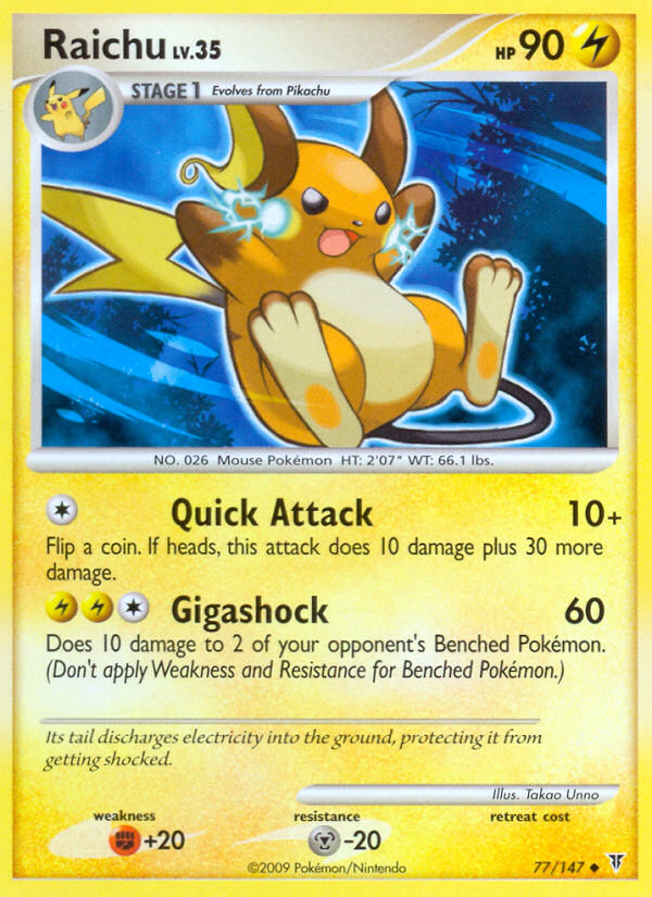 Raichu (77/147) [Platinum: Supreme Victors] | Gamers Paradise