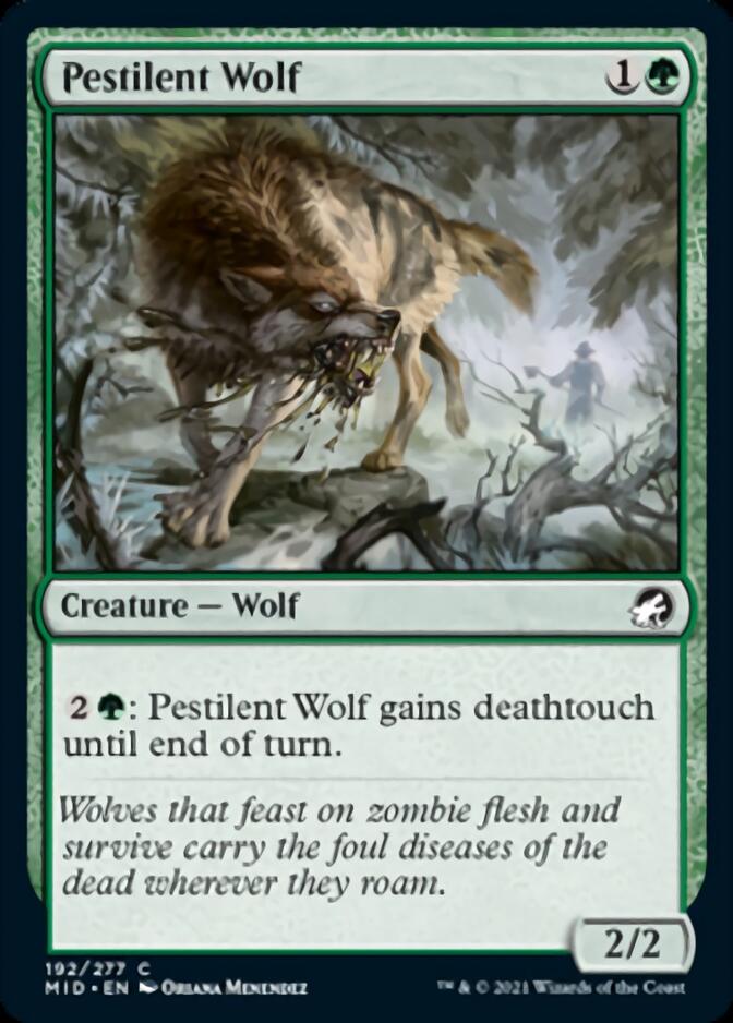 Pestilent Wolf [Innistrad: Midnight Hunt] | Gamers Paradise