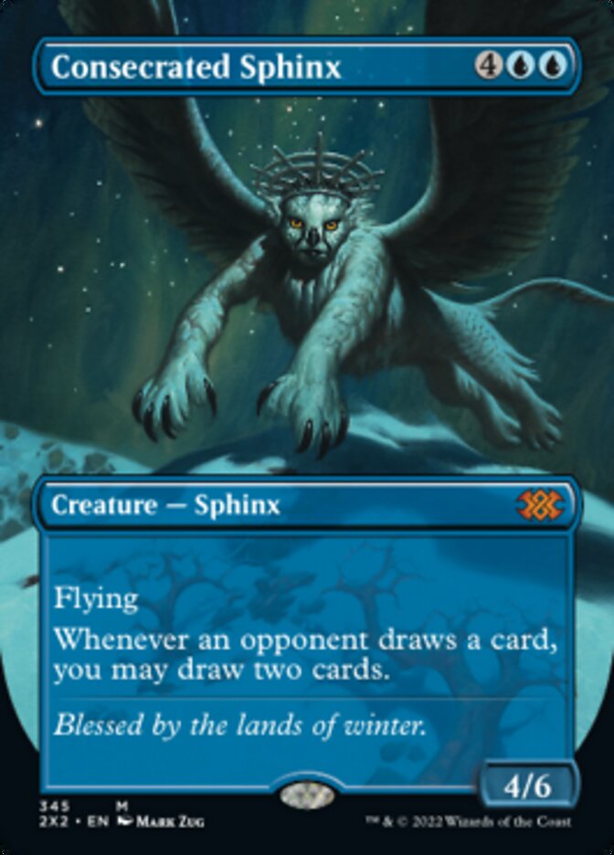Consecrated Sphinx (Borderless Alternate Art) [Double Masters 2022] | Gamers Paradise
