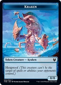 Kraken // Satyr Double-Sided Token [Theros Beyond Death Tokens] | Gamers Paradise