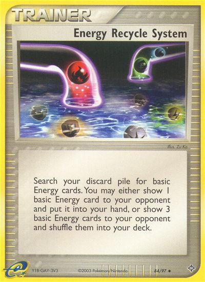 Energy Recycle System (84/97) [EX: Dragon] | Gamers Paradise