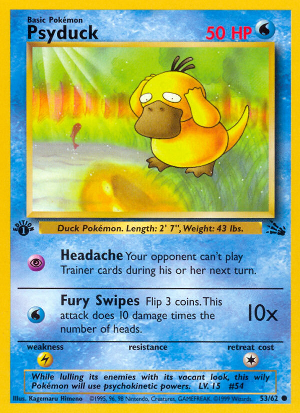 Psyduck (53/62) [Fossil 1st Edition] | Gamers Paradise