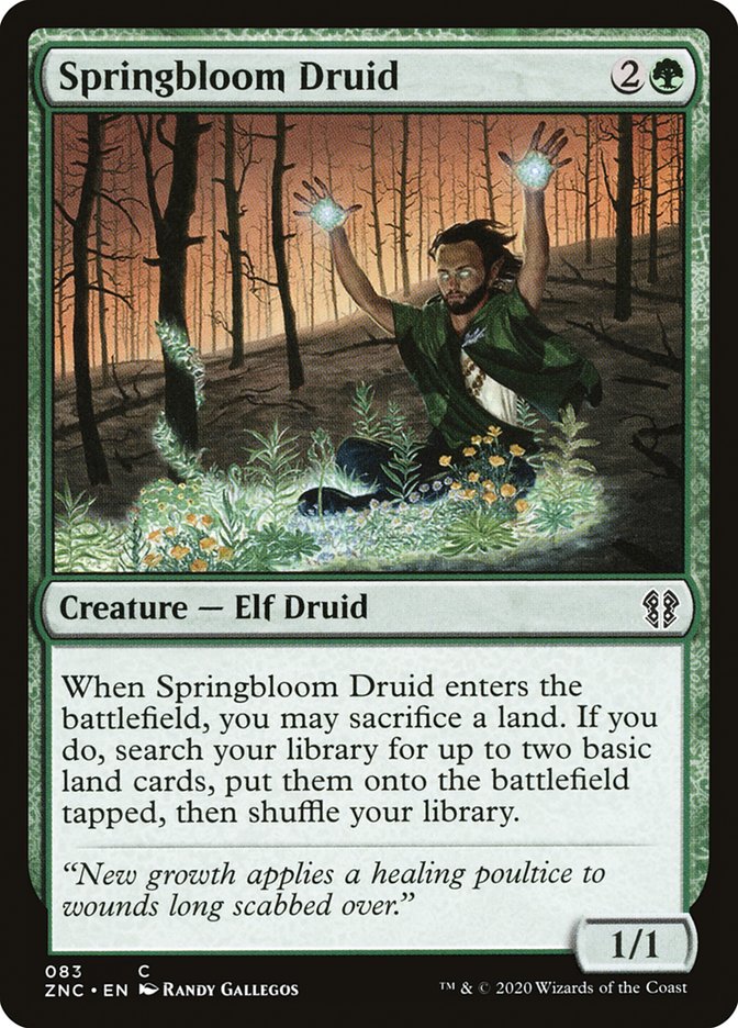 Springbloom Druid [Zendikar Rising Commander] | Gamers Paradise