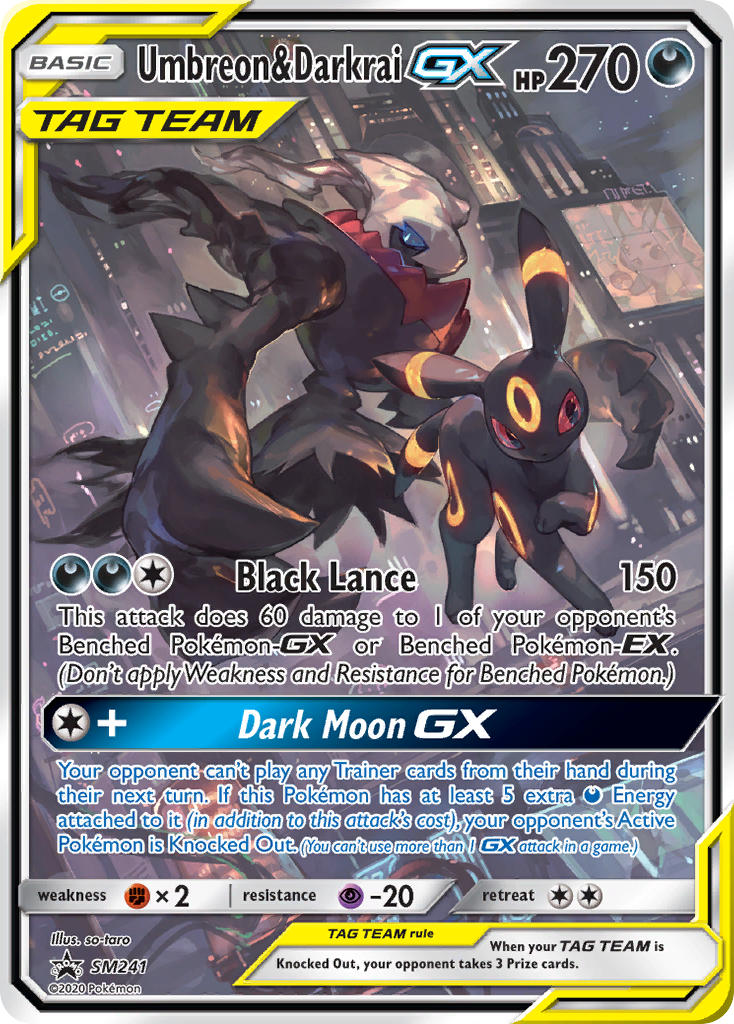 Umbreon & Darkrai GX (SM241) [Sun & Moon: Black Star Promos] | Gamers Paradise