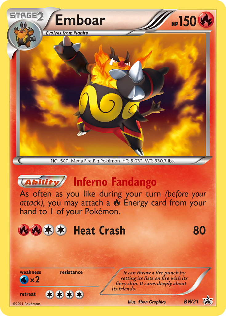 Emboar (BW21) [Black & White: Black Star Promos] | Gamers Paradise