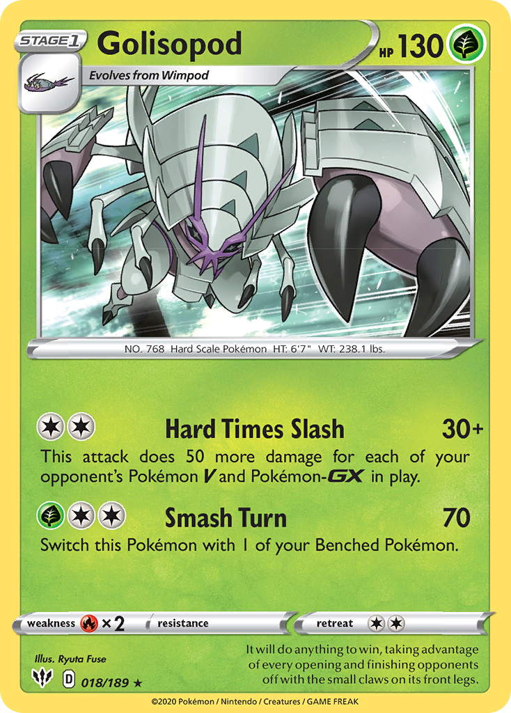 Golisopod (018/189) [Sword & Shield: Darkness Ablaze] | Gamers Paradise