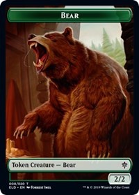 Bear // Food (17) Double-Sided Token [Throne of Eldraine Tokens] | Gamers Paradise