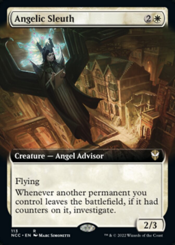 Angelic Sleuth (Extended Art) [Streets of New Capenna Commander] | Gamers Paradise