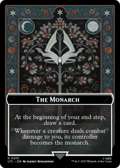 The Monarch // Treasure Double-Sided Token [The Lord of the Rings: Tales of Middle-Earth Commander Tokens] | Gamers Paradise