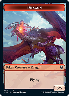 Dragon // Dragon Double-Sided Token [Starter Commander Decks] | Gamers Paradise