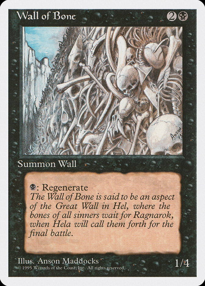 Wall of Bone [Fourth Edition] | Gamers Paradise