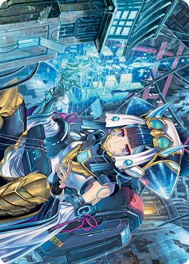 Covert Technician Art Card [Kamigawa: Neon Dynasty Art Series] | Gamers Paradise