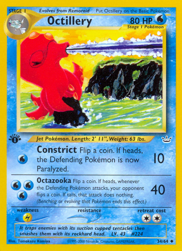 Octillery (34/64) [Neo Revelation 1st Edition] | Gamers Paradise