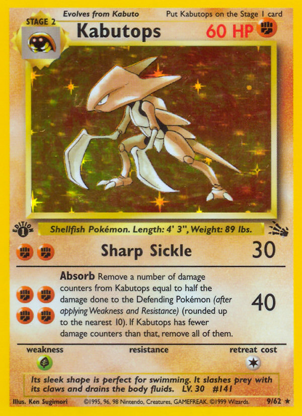 Kabutops (9/62) [Fossil 1st Edition] | Gamers Paradise