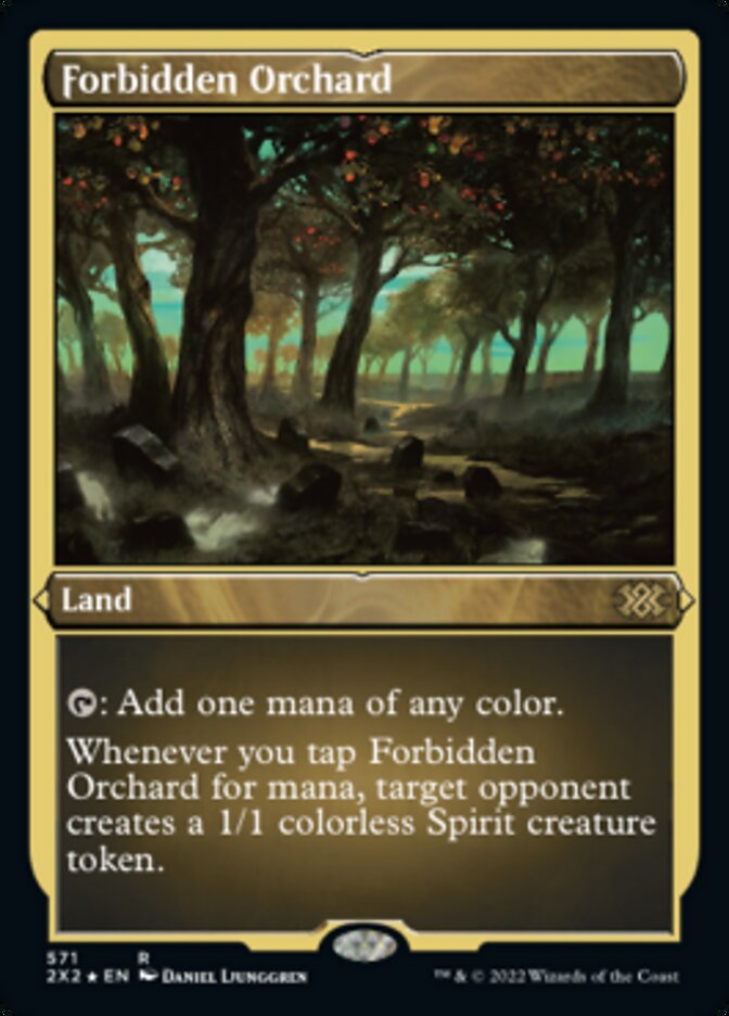 Forbidden Orchard (Foil Etched) [Double Masters 2022] | Gamers Paradise