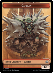Goblin // Sliver Double-Sided Token [March of the Machine Commander Tokens] | Gamers Paradise