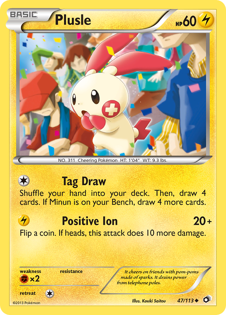 Plusle (47/113) [Black & White: Legendary Treasures] | Gamers Paradise