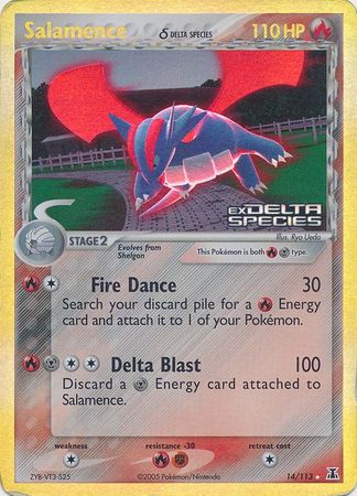 Salamence (14/113) (Delta Species) (Stamped) [EX: Delta Species] | Gamers Paradise