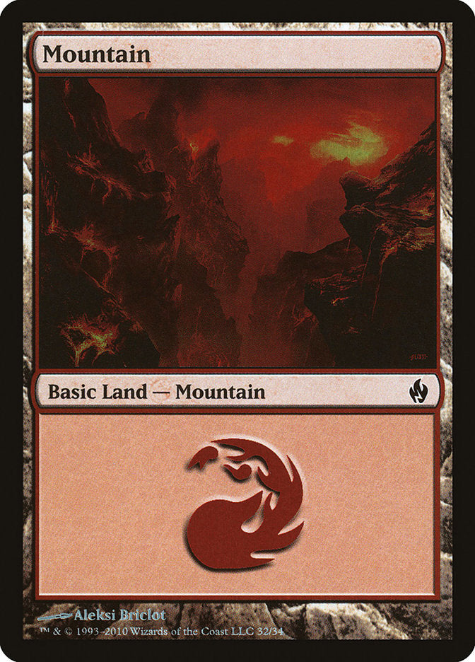Mountain (32) [Premium Deck Series: Fire and Lightning] | Gamers Paradise