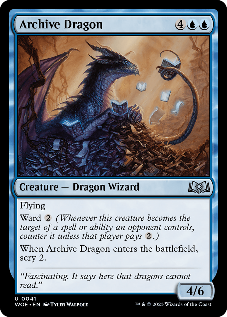 Archive Dragon [Wilds of Eldraine] | Gamers Paradise
