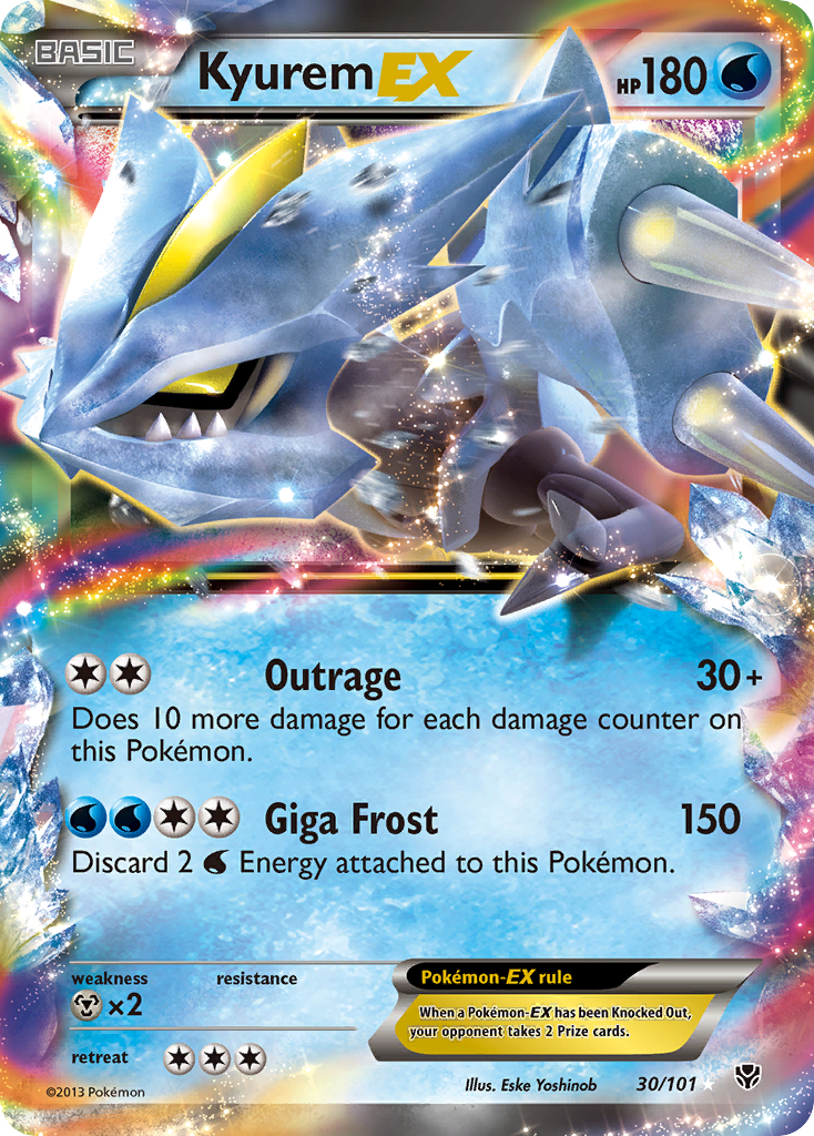 Kyurem EX (30/101) [Black & White: Plasma Blast] | Gamers Paradise