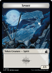 Spirit (0018) // Spirit (0004) Double-Sided Token [Ravnica Remastered Tokens] | Gamers Paradise