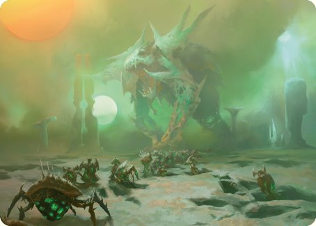 Green Sun's Twilight Art Card [Phyrexia: All Will Be One Art Series] | Gamers Paradise
