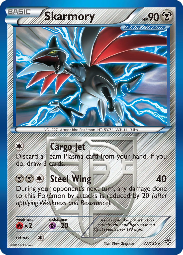 Skarmory (87/135) [Black & White: Plasma Storm] | Gamers Paradise