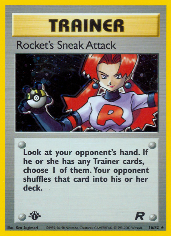 Rocket's Sneak Attack (16/82) [Team Rocket 1st Edition] | Gamers Paradise