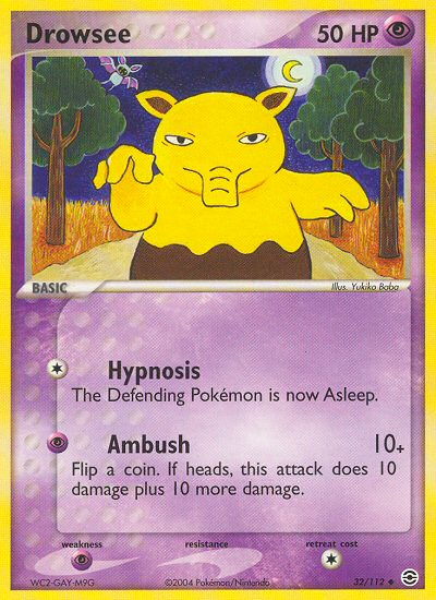 Drowzee (32/112) [EX: FireRed & LeafGreen] | Gamers Paradise