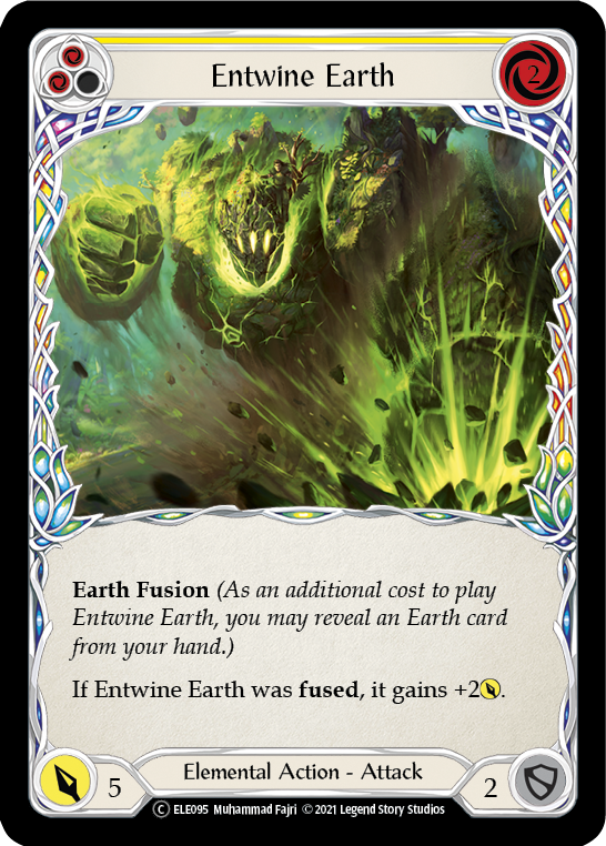 Entwine Earth (Yellow) [U-ELE095] Unlimited Rainbow Foil | Gamers Paradise