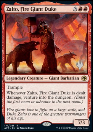 Zalto, Fire Giant Duke (Promo Pack) [Dungeons & Dragons: Adventures in the Forgotten Realms Promos] | Gamers Paradise