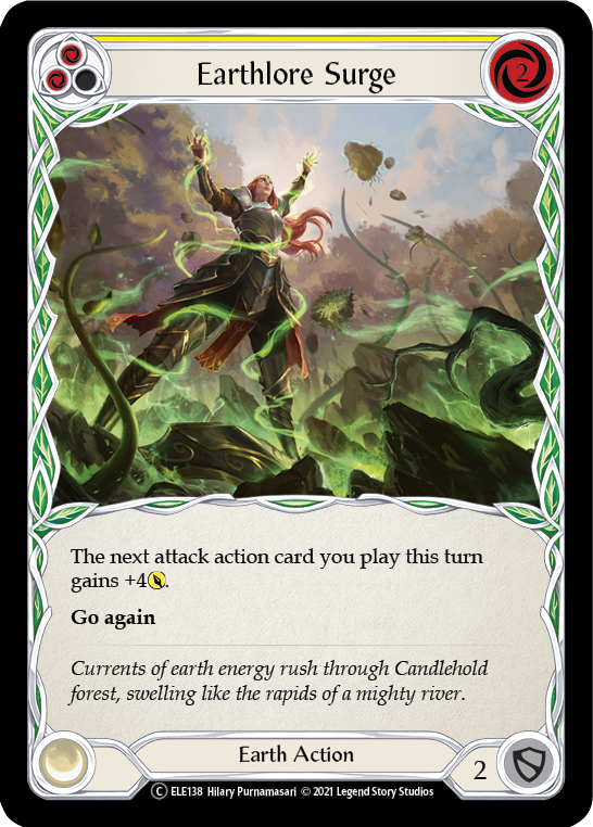 Earthlore Surge (Yellow) [U-ELE138] Unlimited Rainbow Foil | Gamers Paradise