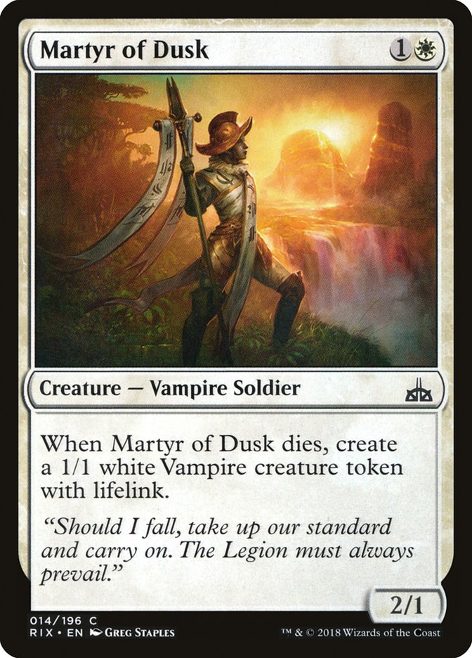 Martyr of Dusk [Rivals of Ixalan] | Gamers Paradise