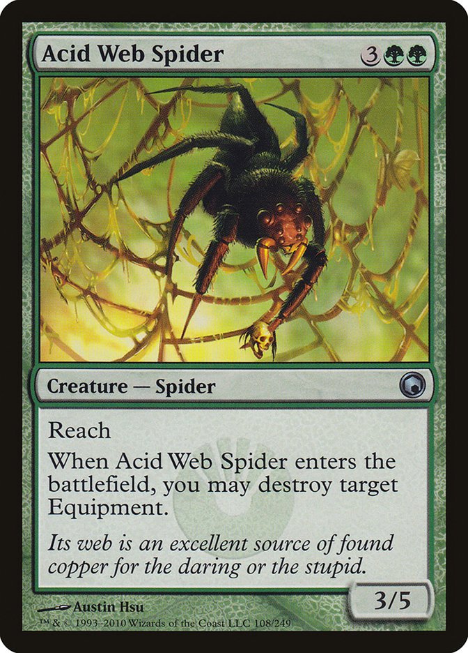 Acid Web Spider [Scars of Mirrodin] | Gamers Paradise