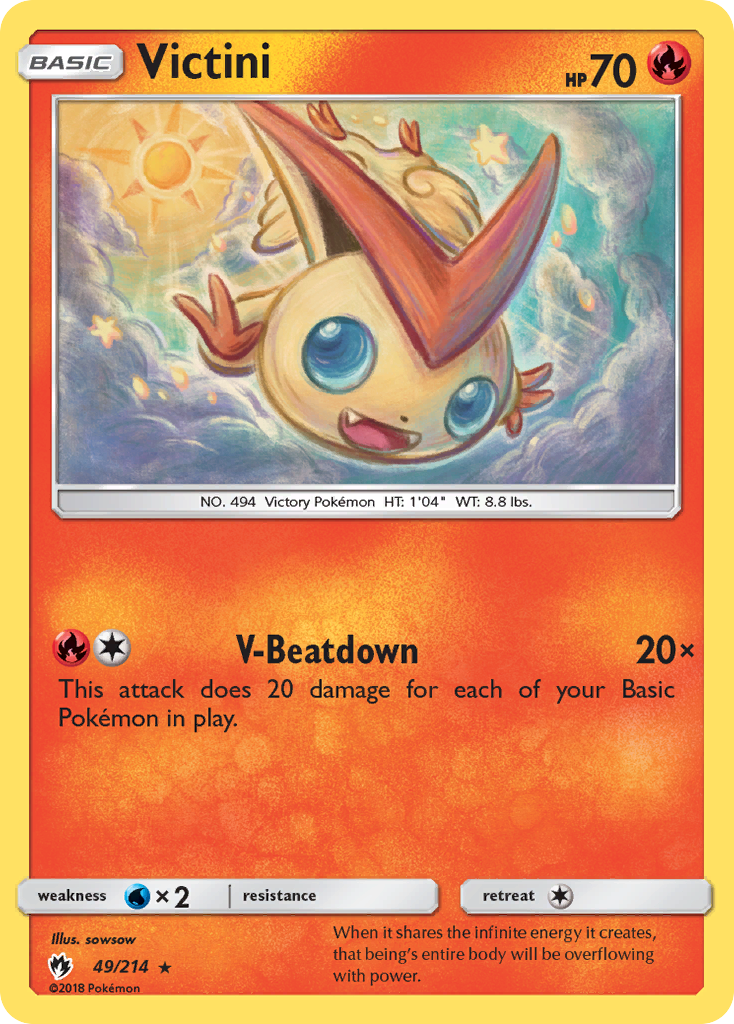 Victini (49/214) [Sun & Moon: Lost Thunder] | Gamers Paradise