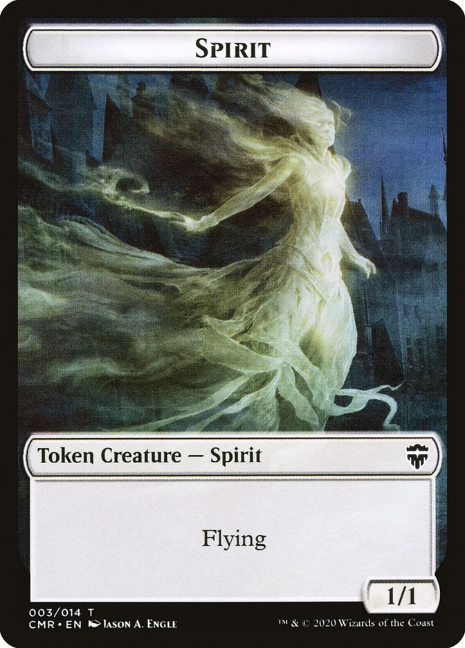 Angel // Spirit Double-Sided Token [Commander Legends Tokens] | Gamers Paradise