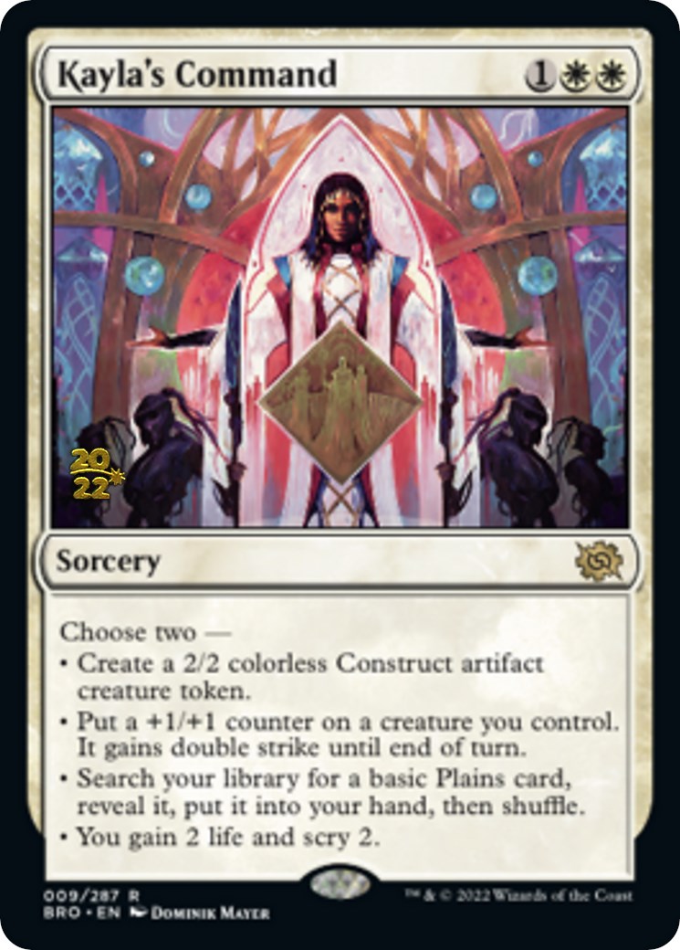 Kayla's Command [The Brothers' War Prerelease Promos] | Gamers Paradise