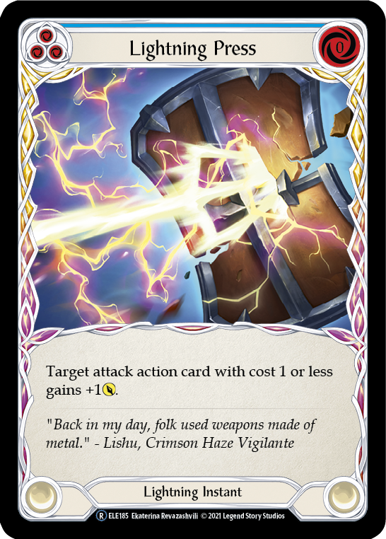 Lightning Press (Blue) [U-ELE185] Unlimited Normal | Gamers Paradise