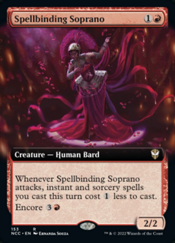 Spellbinding Soprano (Extended Art) [Streets of New Capenna Commander] | Gamers Paradise