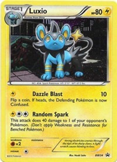 Luxio (BW34) (Cosmos Holo) [Black & White: Black Star Promos] | Gamers Paradise