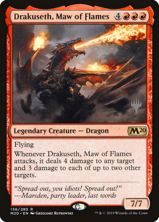 Drakuseth, Maw of Flames (Promo Pack) [Core Set 2020 Promos] | Gamers Paradise