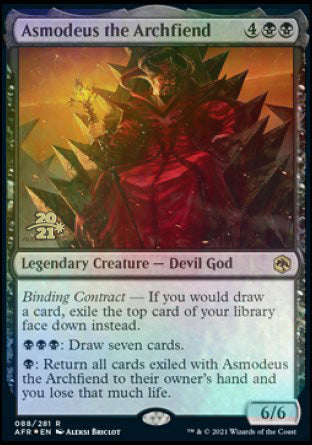 Asmodeus the Archfiend [Dungeons & Dragons: Adventures in the Forgotten Realms Prerelease Promos] | Gamers Paradise