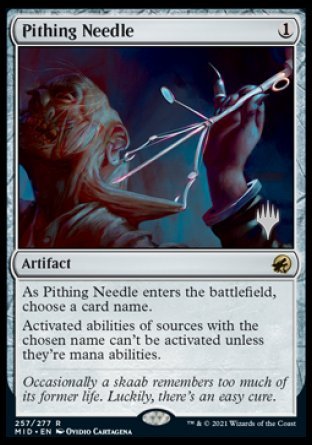 Pithing Needle (Promo Pack) [Innistrad: Midnight Hunt Promos] | Gamers Paradise