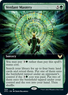 Verdant Mastery (Extended Art) [Strixhaven: School of Mages] | Gamers Paradise