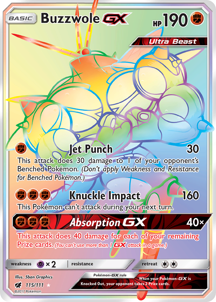 Buzzwole GX (115/111) [Sun & Moon: Crimson Invasion] | Gamers Paradise