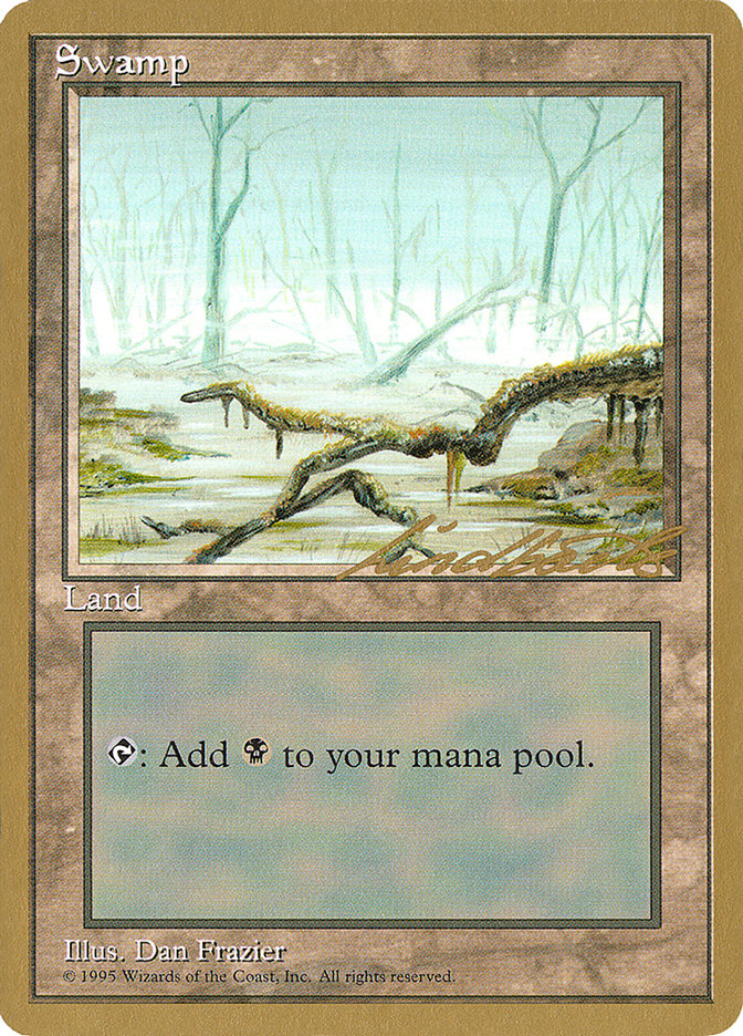 Swamp (ll372) (Leon Lindback) [Pro Tour Collector Set] | Gamers Paradise