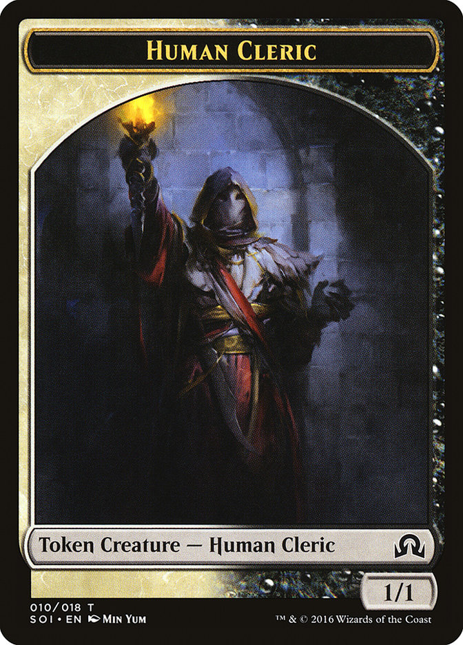 Human Cleric Token [Shadows over Innistrad Tokens] | Gamers Paradise