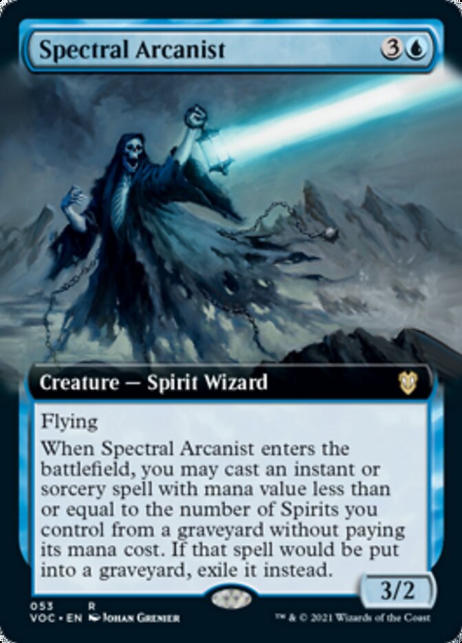 Spectral Arcanist (Extended Art) [Innistrad: Crimson Vow Commander] | Gamers Paradise