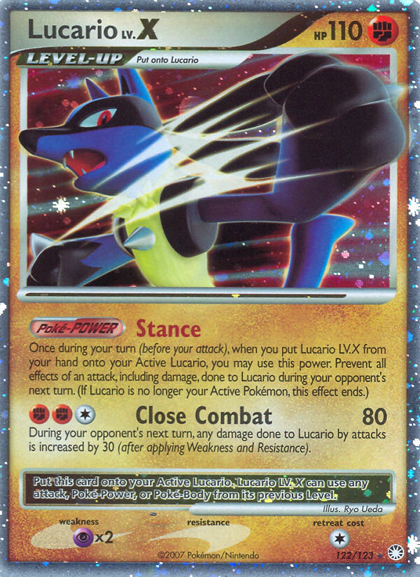 Lucario LV.X (122/123) [Diamond & Pearl: Mysterious Treasures] | Gamers Paradise